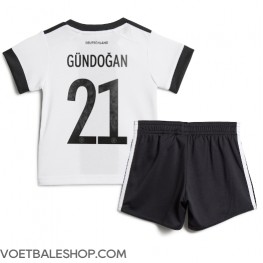 Duitsland Ilkay Gundogan #21 Thuis tenue Kids WK 2022 Korte Mouw (+ Korte broeken)