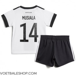 Duitsland Jamal Musiala #14 Thuis tenue Kids WK 2022 Korte Mouw (+ Korte broeken)