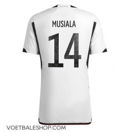 Duitsland Jamal Musiala #14 Thuis tenue WK 2022 Korte Mouw