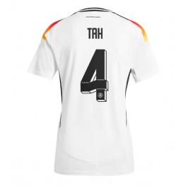 Duitsland Jonathan Tah #4 Thuis tenue Dames EK 2024 Korte Mouw