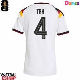 Duitsland Jonathan Tah #4 Thuis tenue Dames WK 2026 Korte Mouw