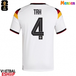 Duitsland Jonathan Tah #4 Thuis tenue WK 2026 Korte Mouw