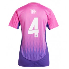 Duitsland Jonathan Tah #4 Uit tenue Dames EK 2024 Korte Mouw