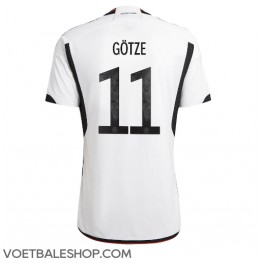 Duitsland Mario Gotze #11 Thuis tenue WK 2022 Korte Mouw