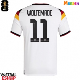 Duitsland Nick Woltemade #11 Thuis tenue WK 2026 Korte Mouw