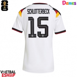 Duitsland Nico Schlotterbeck #15 Thuis tenue Dames WK 2026 Korte Mouw