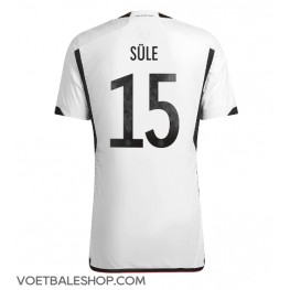 Duitsland Niklas Sule #15 Thuis tenue WK 2022 Korte Mouw