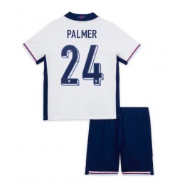 Engeland Cole Palmer #24 Thuis tenue Kids EK 2024 Korte Mouw (+ Korte broeken)