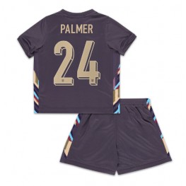 Engeland Cole Palmer #24 Uit tenue Kids EK 2024 Korte Mouw (+ Korte broeken)