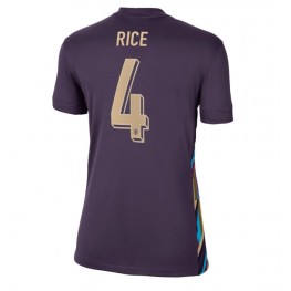 Engeland Declan Rice #4 Uit tenue Dames EK 2024 Korte Mouw