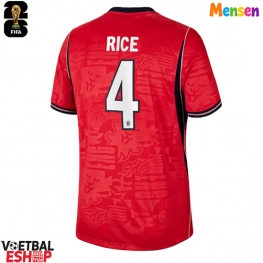 Engeland Declan Rice #4 Uit tenue WK 2026 Korte Mouw