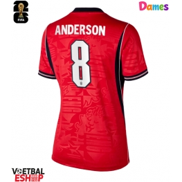 Engeland Elliot Anderson #8 Uit tenue Dames WK 2026 Korte Mouw