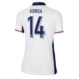 Engeland Ezri Konsa #14 Thuis tenue Dames EK 2024 Korte Mouw