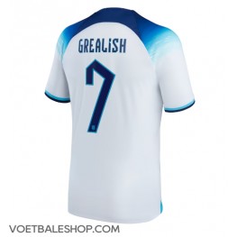Engeland Jack Grealish #7 Thuis tenue WK 2022 Korte Mouw