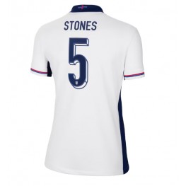 Engeland John Stones #5 Thuis tenue Dames EK 2024 Korte Mouw