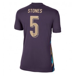 Engeland John Stones #5 Uit tenue Dames EK 2024 Korte Mouw