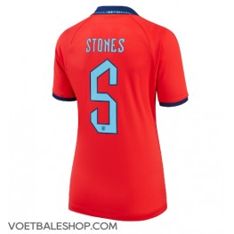 Engeland John Stones #5 Uit tenue Dames WK 2022 Korte Mouw