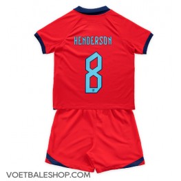 Engeland Jordan Henderson #8 Uit tenue Kids WK 2022 Korte Mouw (+ Korte broeken)