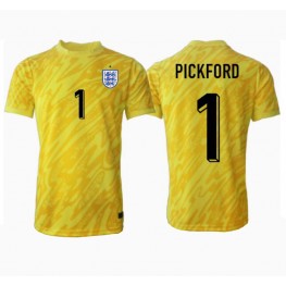 Engeland Jordan Pickford #1 Keeper Uit tenue EK 2024 Korte Mouw