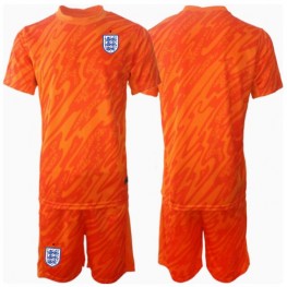 Engeland Keeper Thuis tenue Kids EK 2024 Korte Mouw (+ Korte broeken)