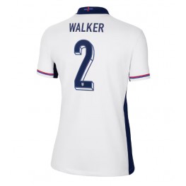 Engeland Kyle Walker #2 Thuis tenue Dames EK 2024 Korte Mouw