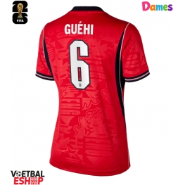 Engeland Marc Guehi #6 Uit tenue Dames WK 2026 Korte Mouw