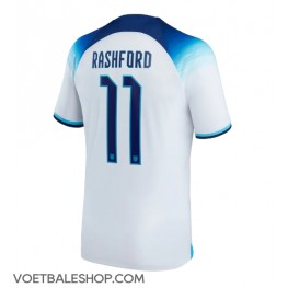 Engeland Marcus Rashford #11 Thuis tenue WK 2022 Korte Mouw