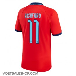 Engeland Marcus Rashford #11 Uit tenue WK 2022 Korte Mouw