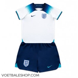 Engeland Thuis tenue Kids WK 2022 Korte Mouw (+ Korte broeken)