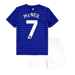 Everton Dwight McNeil #7 Thuis tenue Kids 2025-26 Korte Mouw (+ Korte broeken)