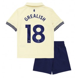 Everton Jack Grealish #18 Uit tenue Kids 2025-26 Korte Mouw (+ Korte broeken)