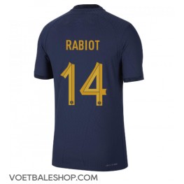 Frankrijk Adrien Rabiot #14 Thuis tenue WK 2022 Korte Mouw