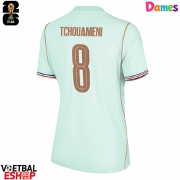 Frankrijk Aurelien Tchouameni #8 Uit tenue Dames WK 2026 Korte Mouw