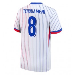 Frankrijk Aurelien Tchouameni #8 Uit tenue EK 2024 Korte Mouw