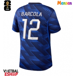 Frankrijk Bradley Barcola #12 Thuis tenue WK 2026 Korte Mouw