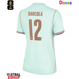 Frankrijk Bradley Barcola #12 Uit tenue Dames WK 2026 Korte Mouw