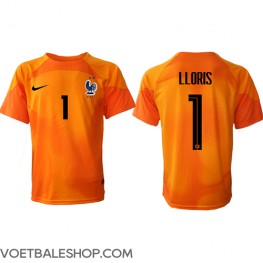 Frankrijk Hugo Lloris #1 Keeper Thuis tenue WK 2022 Korte Mouw