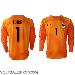 Frankrijk Hugo Lloris #1 Keeper Thuis tenue WK 2022 Lange Mouw
