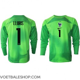 Frankrijk Hugo Lloris #1 Keeper Uit tenue WK 2022 Lange Mouw
