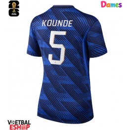 Frankrijk Jules Kounde #5 Thuis tenue Dames WK 2026 Korte Mouw