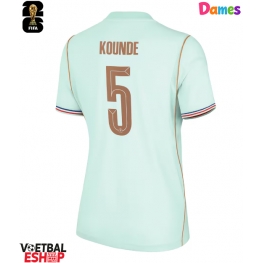 Frankrijk Jules Kounde #5 Uit tenue Dames WK 2026 Korte Mouw