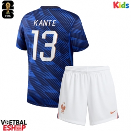 Frankrijk Kante #13 Thuis tenue Kids WK 2026 Korte Mouw (+ Korte broeken)