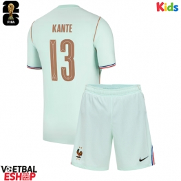 Frankrijk Kante #13 Uit tenue Kids WK 2026 Korte Mouw (+ Korte broeken)