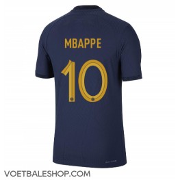 Frankrijk Kylian Mbappe #10 Thuis tenue WK 2022 Korte Mouw