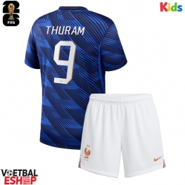 Frankrijk Marcus Thuram #9 Thuis tenue Kids WK 2026 Korte Mouw (+ Korte broeken)