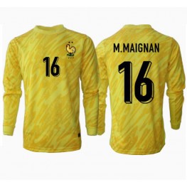 Frankrijk Mike Maignan #16 Keeper Thuis tenue EK 2024 Lange Mouw