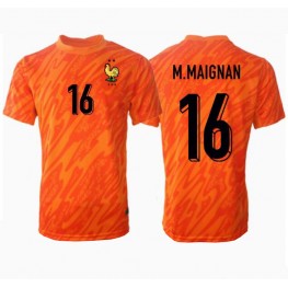 Frankrijk Mike Maignan #16 Keeper Uit tenue EK 2024 Korte Mouw