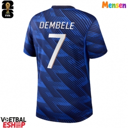 Frankrijk Ousmane Dembele #7 Thuis tenue WK 2026 Korte Mouw