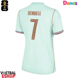 Frankrijk Ousmane Dembele #7 Uit tenue Dames WK 2026 Korte Mouw