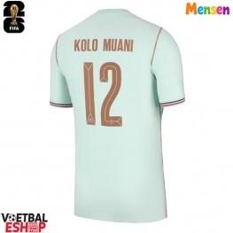 Frankrijk Randal Kolo Muani #12 Uit tenue WK 2026 Korte Mouw